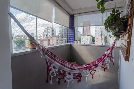Varanda da Sala de apartamento à venda com 3 quartos, 87m² em Cidade Nova, Belo Horizonte