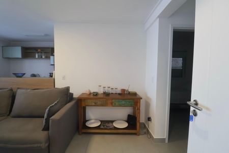 Sala de apartamento para alugar com 2 quartos, 69m² em Balneario Cidade Atlantica, Guarujá