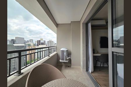 Studio para alugar com 26m², 1 quarto e sem vagaVaranda