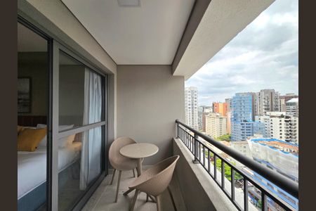 Studio para alugar com 26m², 1 quarto e sem vagaVaranda