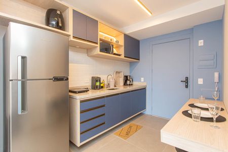 Cozinha de apartamento à venda com 1 quarto, 31m² em Pompeia, São Paulo