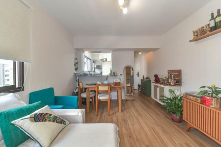 Sala de apartamento à venda com 1 quarto, 41m² em Brooklin Novo, São Paulo