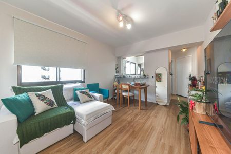 Sala de apartamento à venda com 1 quarto, 41m² em Brooklin Novo, São Paulo