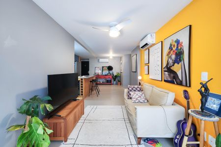 Sala de apartamento à venda com 2 quartos, 78m² em Botafogo, Rio de Janeiro