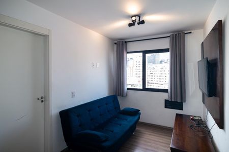 Sala Cozinha de apartamento para alugar com 2 quartos, 33m² em Bela Vista, São Paulo