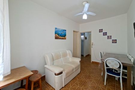 Sala de apartamento para alugar com 1 quarto, 50m² em Vila Caiçara, Praia Grande