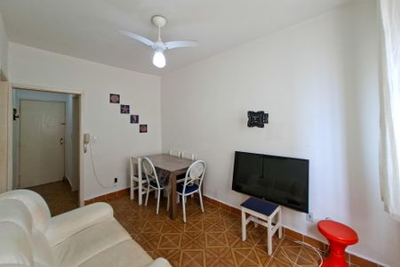 Sala de apartamento para alugar com 1 quarto, 50m² em Vila Caiçara, Praia Grande