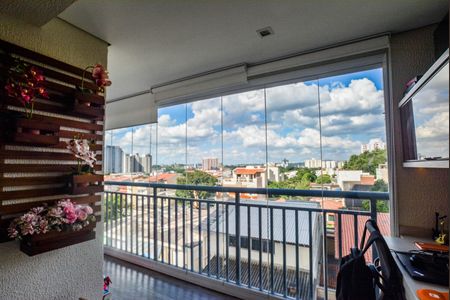 Varanda da Sala de apartamento à venda com 2 quartos, 66m² em Vila América, Santo André