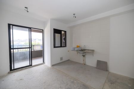 Sala_cozinha de apartamento à venda com 1 quarto, 48m² em Vila Pindorama, Barueri