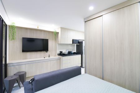 Studio de kitnet/studio para alugar com 1 quarto, 27m² em Jardim das Acacias, São Paulo