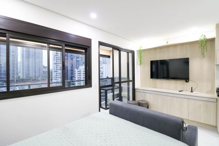 Studio de kitnet/studio para alugar com 1 quarto, 27m² em Jardim das Acacias, São Paulo
