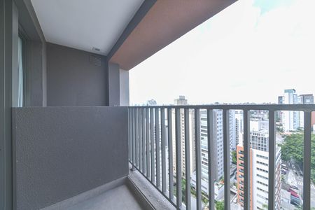 Varanda de kitnet/studio para alugar com 1 quarto, 26m² em Cidade Monções, São Paulo