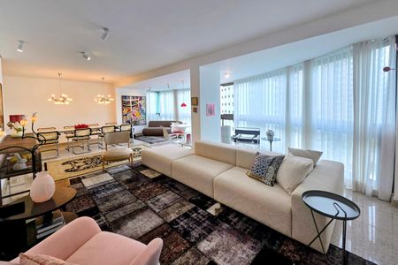 Sala de apartamento à venda com 4 quartos, 180m² em Belvedere, Belo Horizonte
