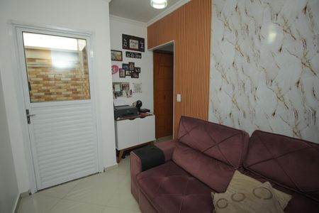 Sala de apartamento à venda com 2 quartos, 50m² em Vila Junqueira, Santo André
