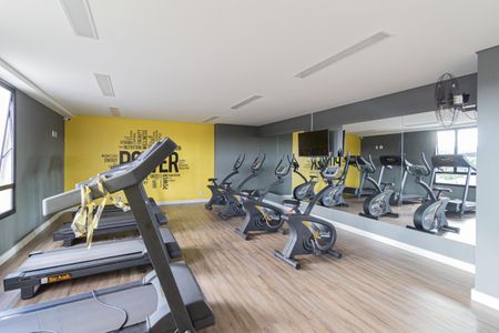 Apartamento para alugar com 35m², 1 quarto e 1 vaga Apartamento para alugar com 35m², 1 quarto e 1 vagaÁrea comum - Academia