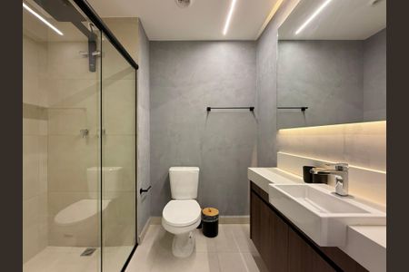 Studio para alugar com 25m², 0 quarto e sem vaga Studio para alugar com 25m², 0 quarto e sem vagaBanheiro