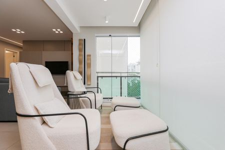 Varanda da Sala de apartamento à venda com 4 quartos, 133m² em Vila Andrade, São Paulo