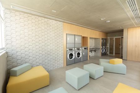 Studio para alugar com 27m², 1 quarto e sem vaga Studio para alugar com 27m², 1 quarto e sem vagaLavanderia