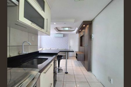 Cozinha  de apartamento à venda com 1 quarto, 50m² em Canudos, Novo Hamburgo