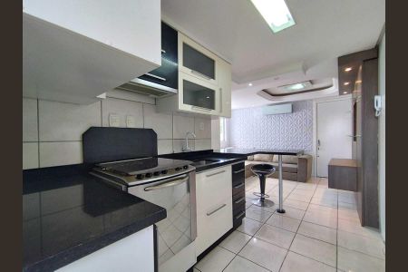 Cozinha  de apartamento à venda com 1 quarto, 50m² em Canudos, Novo Hamburgo