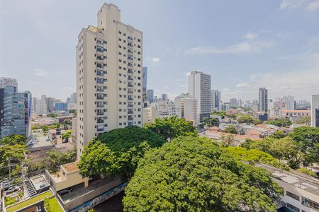 Vista da Varanda de apartamento para alugar com 1 quarto, 28m² em Pinheiros, São Paulo