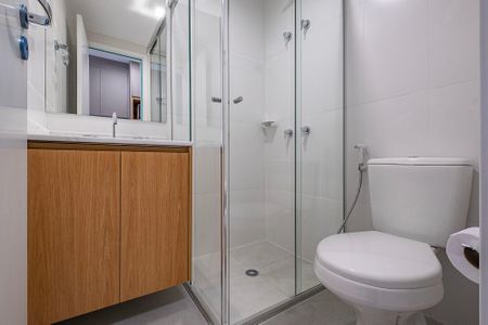 Banheiroa de kitnet/studio para alugar com 1 quarto, 30m² em Perdizes, São Paulo