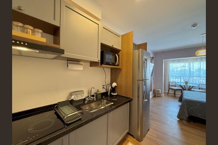 Studio para alugar com 27m², 1 quarto e sem vagaCozinha 