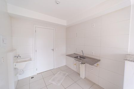 Sala/Cozinha e Área de Serviço de apartamento à venda com 1 quarto, 29m² em Vila Ré, São Paulo