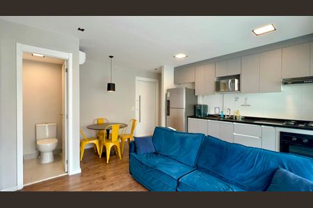 Sala de apartamento para alugar com 1 quarto, 50m² em Vila Anglo Brasileira, São Paulo