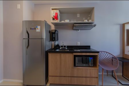 Cozinha de kitnet/studio para alugar com 1 quarto, 24m² em Vila Mariana, São Paulo