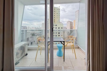 Studio para alugar com 37m², 1 quarto e sem vagaVaranda