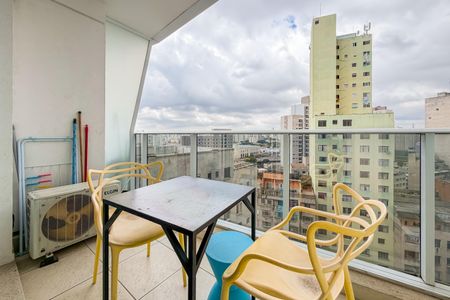 Studio para alugar com 37m², 1 quarto e sem vagaVaranda