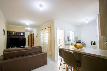Sala de apartamento à venda com 2 quartos, 87m² em Vila Guarani, Santo André