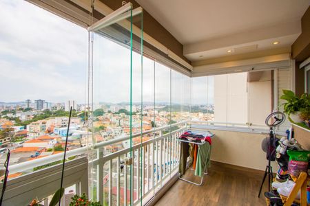 Varanda da sala de apartamento para alugar com 2 quartos, 61m² em Vila Apiai, Santo André