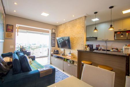 Sala de apartamento para alugar com 2 quartos, 61m² em Vila Apiai, Santo André