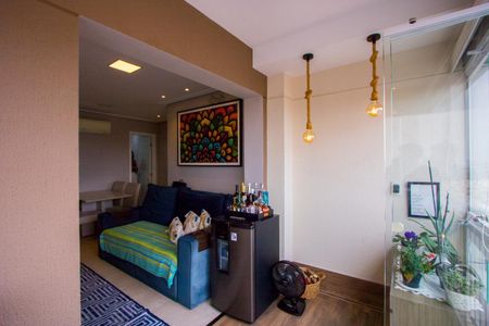 Varanda da sala de apartamento para alugar com 2 quartos, 61m² em Vila Apiai, Santo André