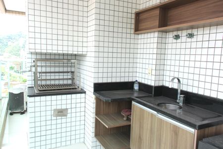 Varanda Gourmet de apartamento para alugar com 3 quartos, 206m² em Pompéia, Santos