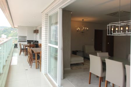 Varanda Gourmet de apartamento para alugar com 3 quartos, 206m² em Pompéia, Santos