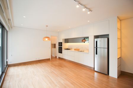 Sala de apartamento para alugar com 2 quartos, 68m² em Indianópolis, São Paulo