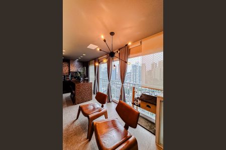 Varanda da Sala de apartamento à venda com 2 quartos, 92m² em Vila Regente Feijó, São Paulo