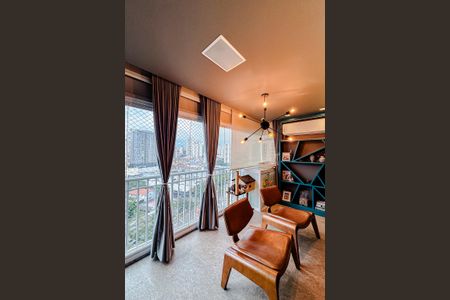 Varanda da Sala de apartamento à venda com 2 quartos, 92m² em Vila Regente Feijó, São Paulo