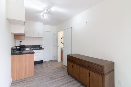 Sala - Cozinha de apartamento para alugar com 1 quarto, 32m² em Butantã, São Paulo