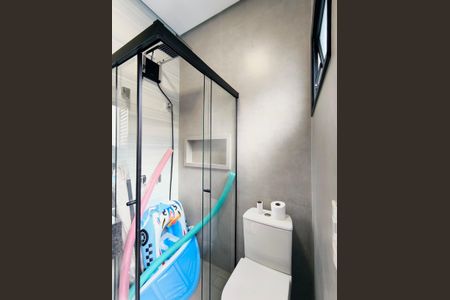 Casa de condomínio para alugar com 217m², 3 quartos e 3 vagasBanheiro da Piscina