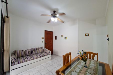 Sala de apartamento para alugar com 1 quarto, 47m² em Nova Mirim, Praia Grande