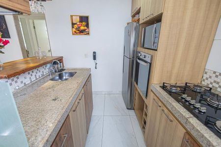 cozinha de apartamento para alugar com 2 quartos, 54m² em Planalto, Belo Horizonte