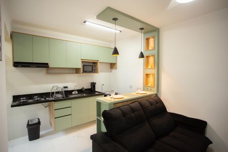 SALA E COZINHA de apartamento para alugar com 1 quarto, 29m² em Casa Verde, São Paulo