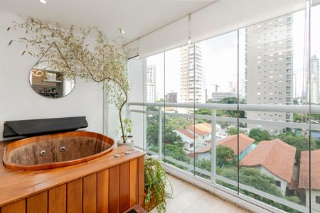 Varanda de apartamento à venda com 1 quarto, 53m² em Cidade Monções, São Paulo