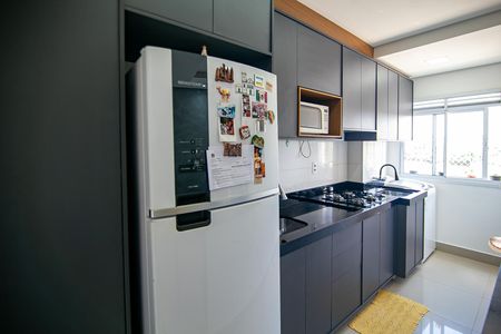 Cozinha de apartamento para alugar com 2 quartos, 51m² em Chácaras Alvorada, Indaiatuba