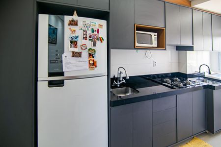 Cozinha de apartamento para alugar com 2 quartos, 51m² em Chácaras Alvorada, Indaiatuba