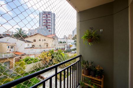 Varanda da sala de apartamento à venda com 2 quartos, 70m² em Vila Valparaíso, Santo André